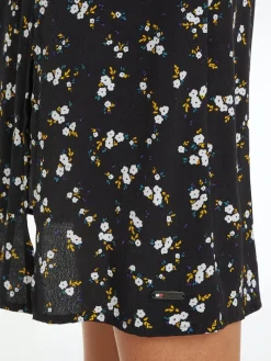 TJW MIDI FLORAL RUFFLE DRESS spring floral
