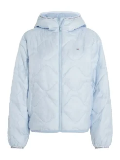 TJW QUILTED TAPE HOOD PUFFER EXT breezy blue