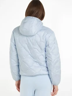 TJW QUILTED TAPE HOOD PUFFER EXT breezy blue