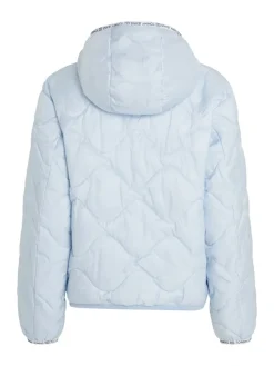 TJW QUILTED TAPE HOOD PUFFER EXT breezy blue
