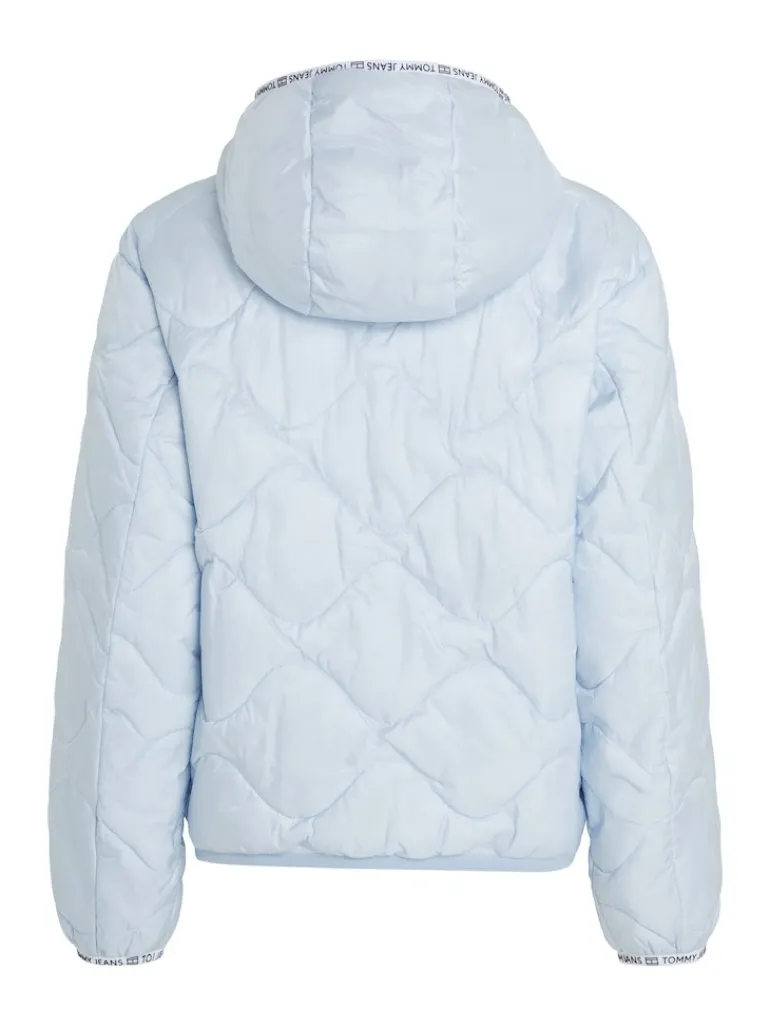 TJW QUILTED TAPE HOOD PUFFER EXT breezy blue