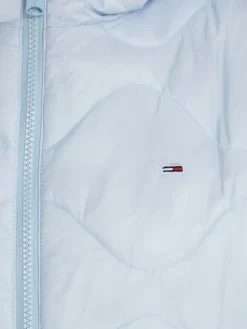 TJW QUILTED TAPE HOOD PUFFER EXT breezy blue