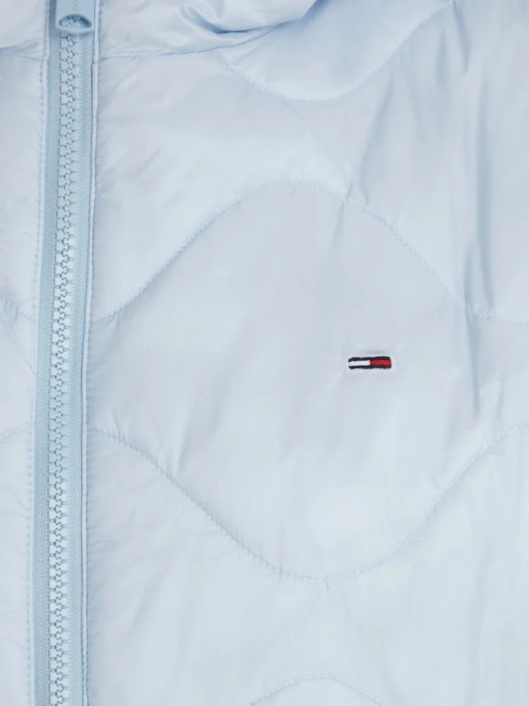 TJW QUILTED TAPE HOOD PUFFER EXT breezy blue