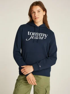 TJW REG ESS LOGO HOODIE EXT dark night navy