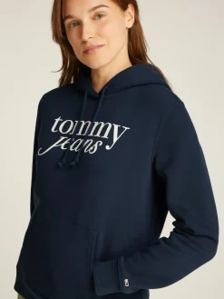 TJW REG ESS LOGO HOODIE EXT dark night navy