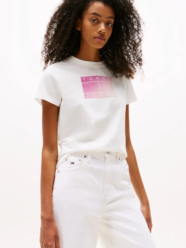 TJW REG GRADIENT FLAG SS ecru