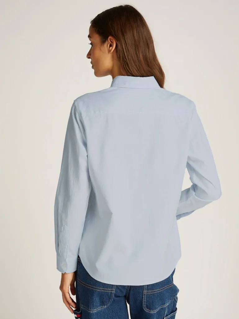 TJW REG OXFORD SHIRT sweet blue-white stripe