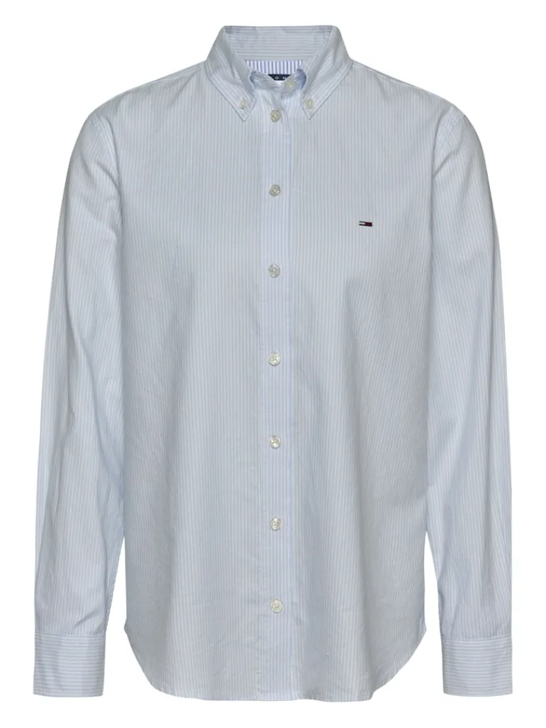 TJW REG OXFORD SHIRT sweet blue-white stripe
