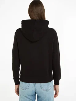 TJW REG SERIF LINEAR HOODIE black