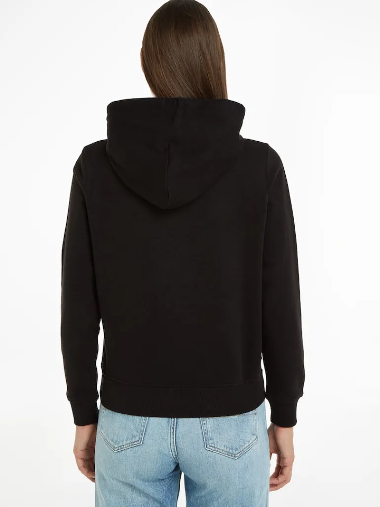 TJW REG SERIF LINEAR HOODIE black