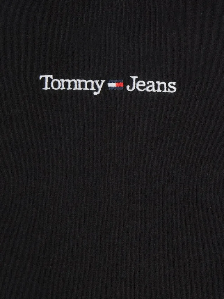 TJW REG SERIF LINEAR HOODIE black