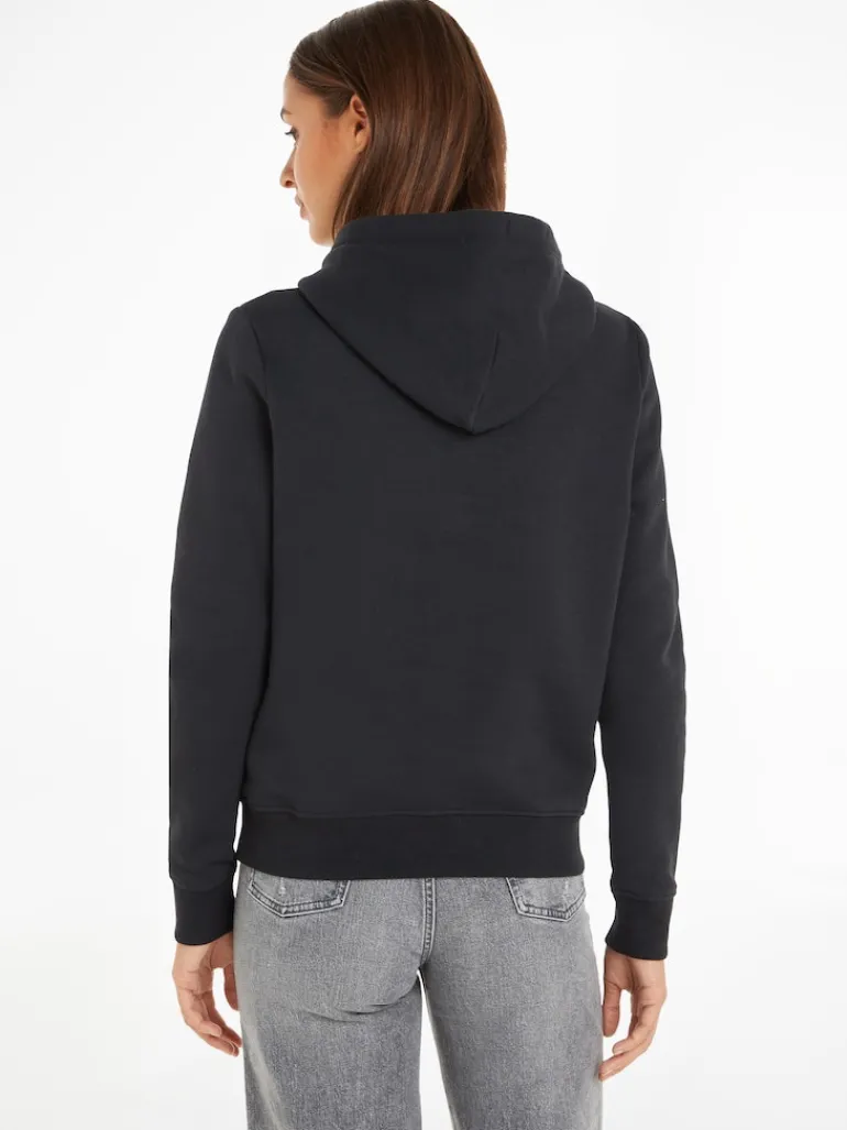 TJW REG SERIF LINEAR HOODIE black