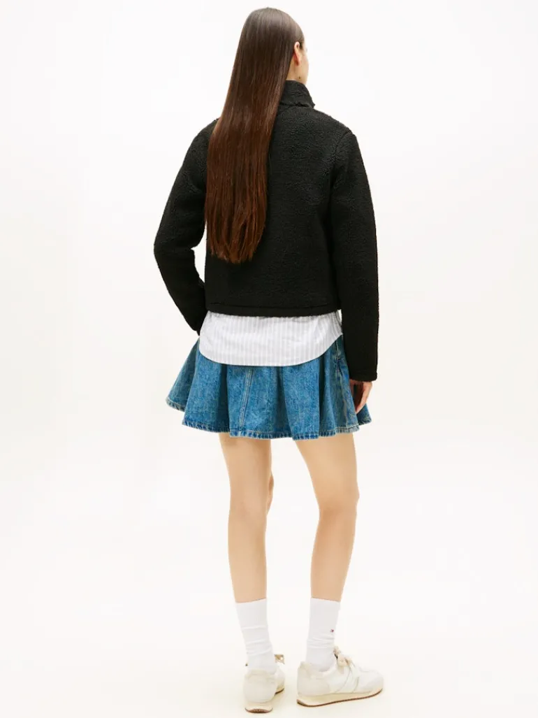 TJW REG SH S-FLAG TEDDY ZIP THRU black