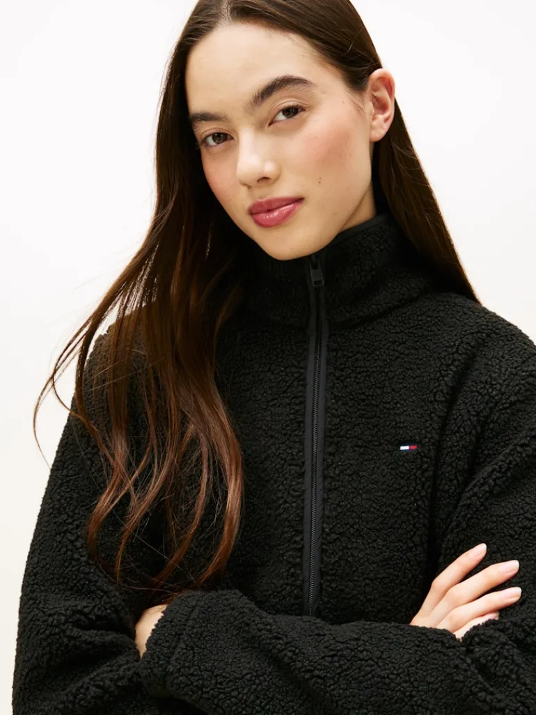 TJW REG SH S-FLAG TEDDY ZIP THRU black