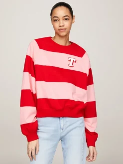 TJW RLX LETTERMAN STRP CREW EXT tickled pink - multi