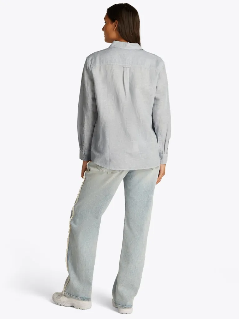 TJW RLX LINEN SHIRT colorado blue - stripe