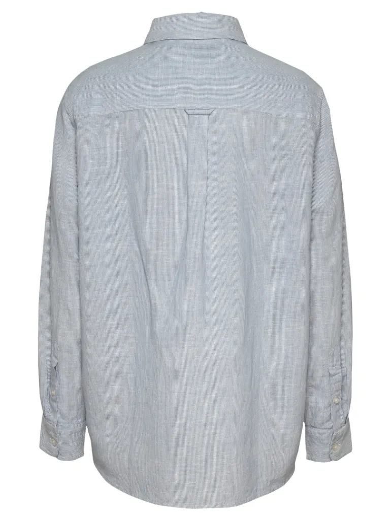 TJW RLX LINEN SHIRT colorado blue - stripe