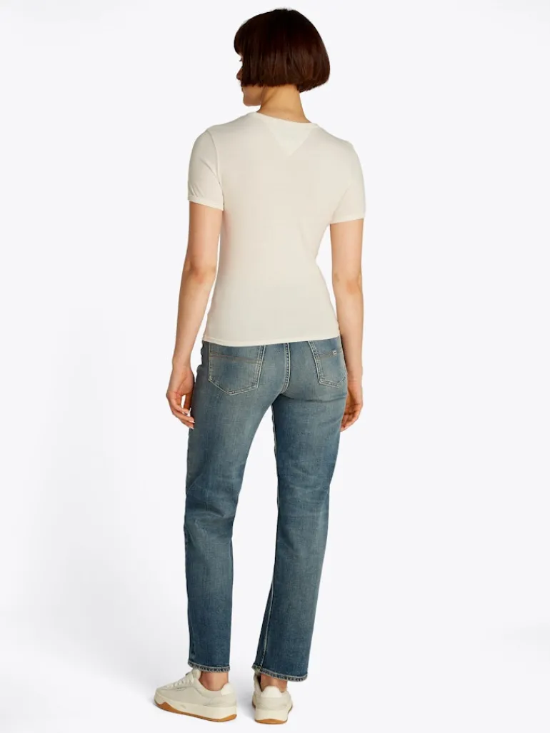 TJW SLIM CREST NYC RINGER TEE ancient white