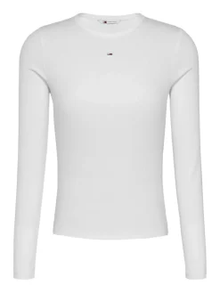TJW SLIM ESSENTIAL RIB LS ecru