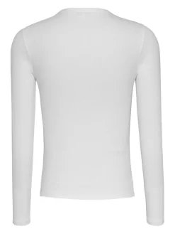 TJW SLIM ESSENTIAL RIB LS ecru