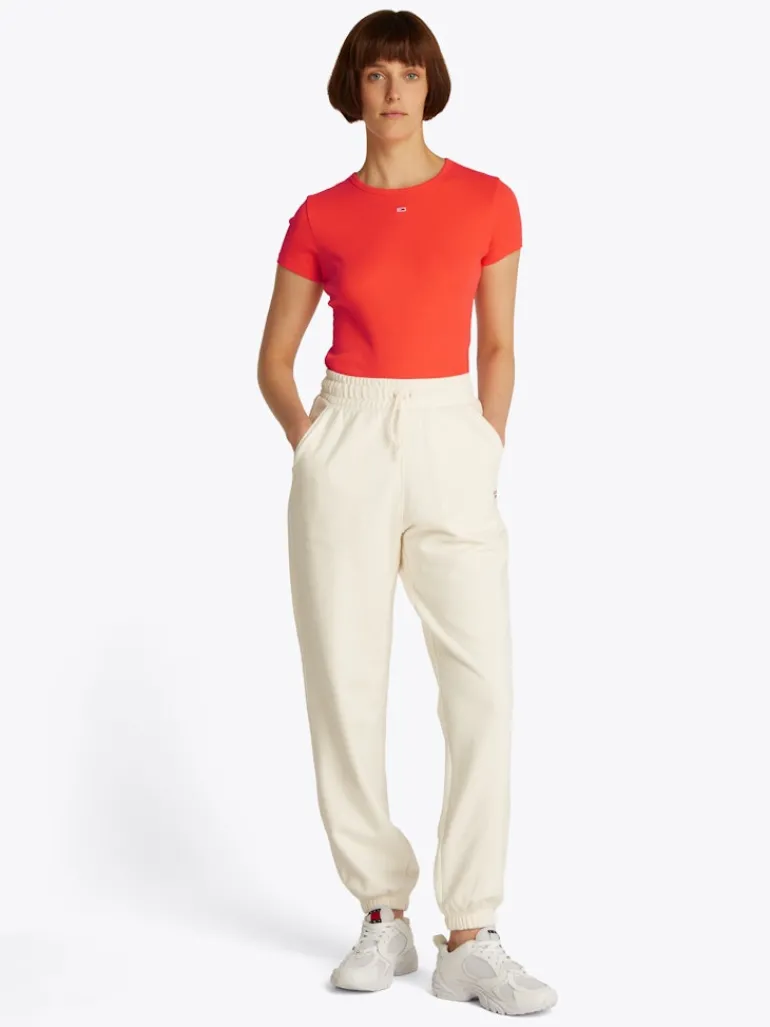 TJW SLIM ESSENTIAL RIB SS EXT bright vermillion