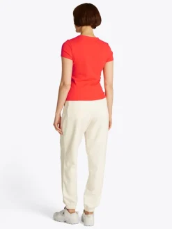 TJW SLIM ESSENTIAL RIB SS EXT bright vermillion