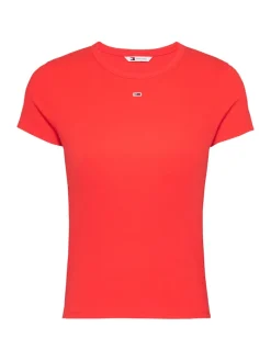 TJW SLIM ESSENTIAL RIB SS EXT bright vermillion