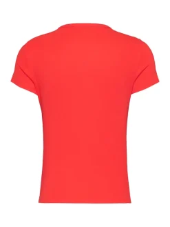 TJW SLIM ESSENTIAL RIB SS EXT bright vermillion