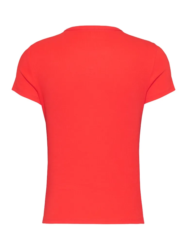 TJW SLIM ESSENTIAL RIB SS EXT bright vermillion