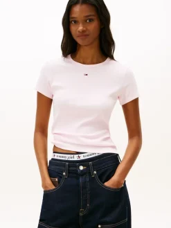 TJW SLIM ESSENTIAL RIB SS EXT light pink