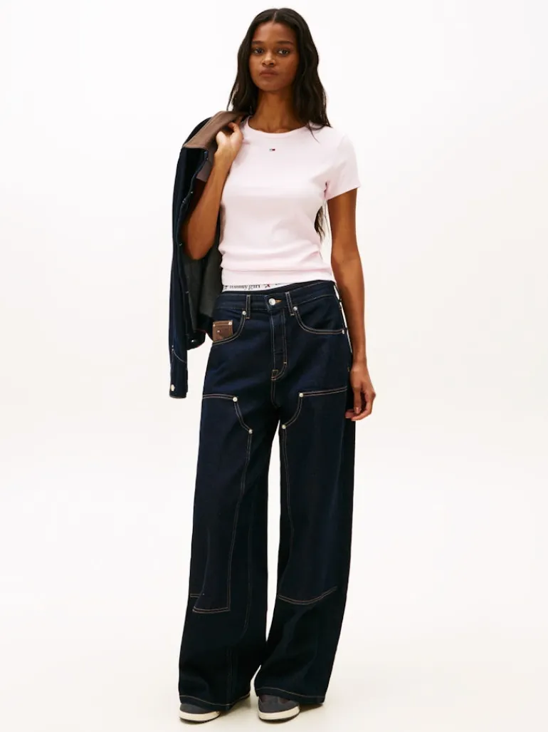 TJW SLIM ESSENTIAL RIB SS EXT light pink