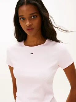 TJW SLIM ESSENTIAL RIB SS EXT light pink