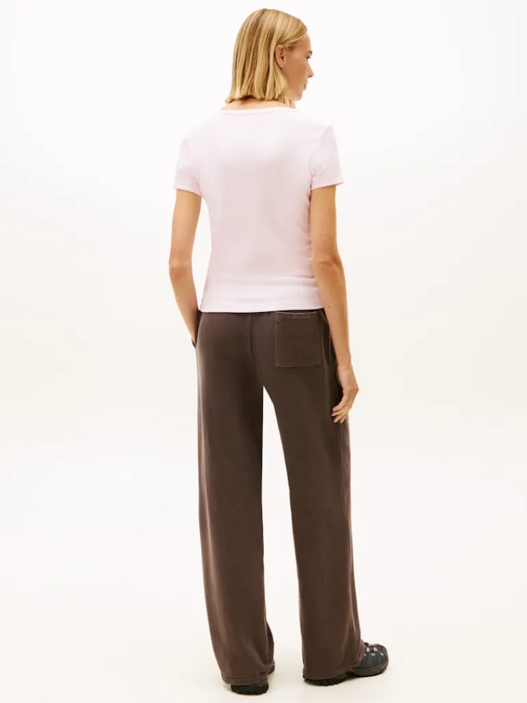 TJW SLIM ESSENTIAL RIB V SS light pink
