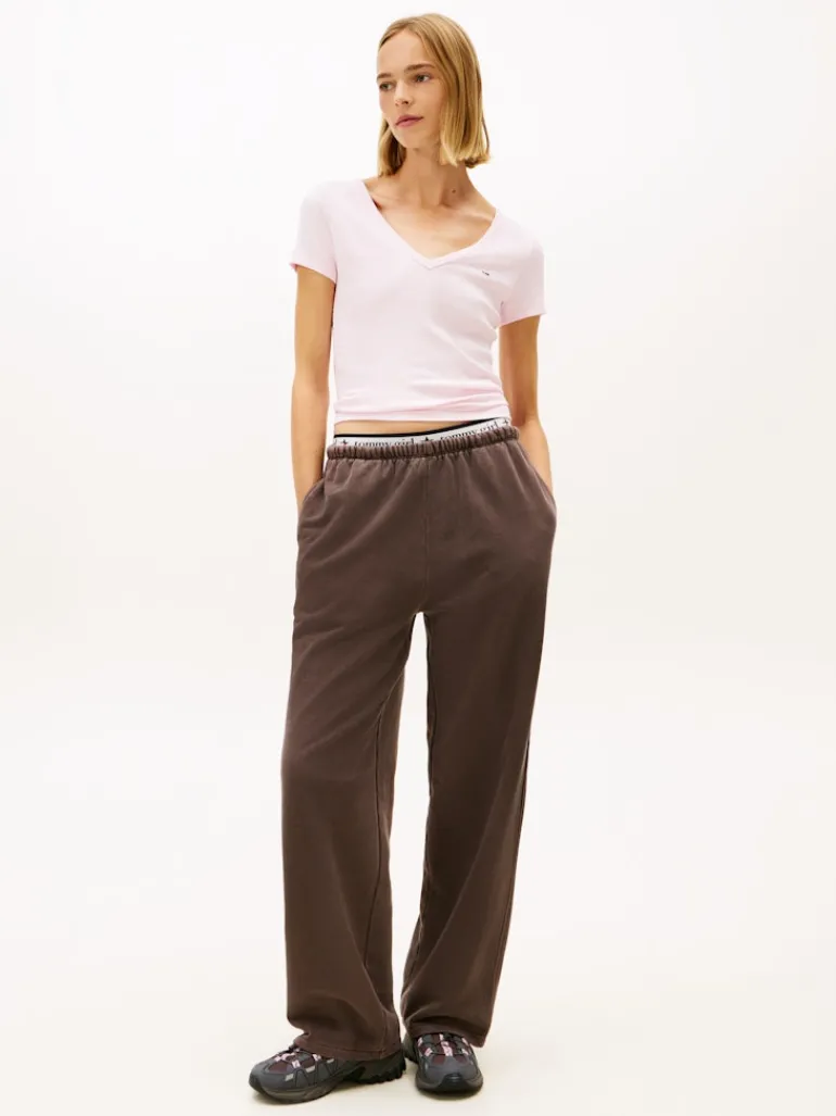 TJW SLIM ESSENTIAL RIB V SS light pink