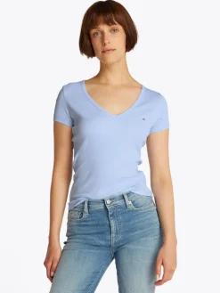 TJW SLIM ESSENTIAL RIB V SS sweet blue