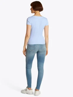 TJW SLIM ESSENTIAL RIB V SS sweet blue