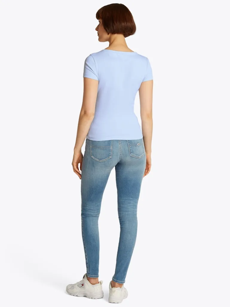 TJW SLIM ESSENTIAL RIB V SS sweet blue