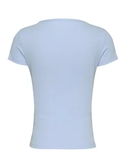 TJW SLIM ESSENTIAL RIB V SS sweet blue