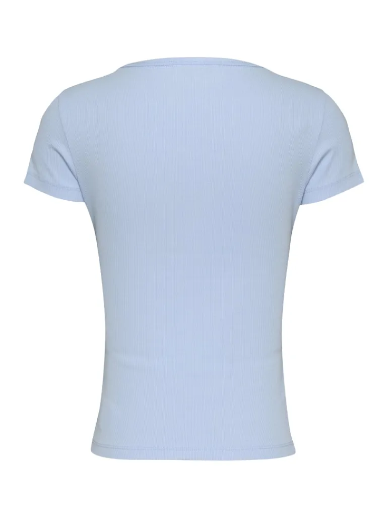 TJW SLIM ESSENTIAL RIB V SS sweet blue