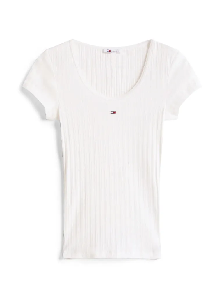 TJW SLIM IRREGULAR RIB SS ecru