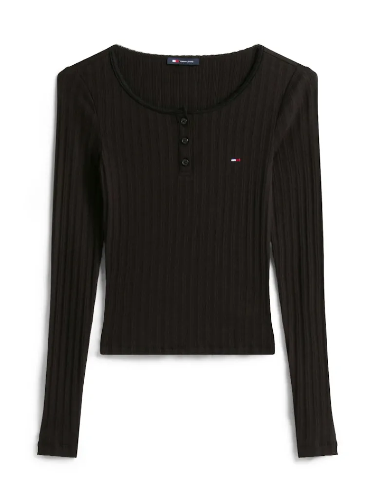 TJW SLIM SH IRREGULAR RIB LS black