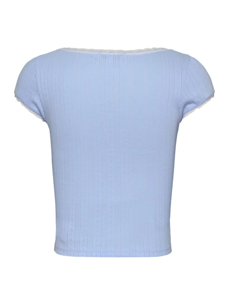 TJW SLIM SH POINTELLE SS TEE EXT sweet blue