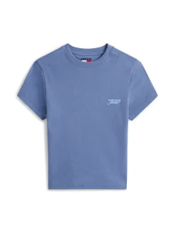 TJW SLIM SH SCRIPT TEE blue moment