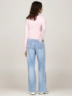 TJW SLIM STRIPE ESSENTIAL RIB LS ballet pink - stripe