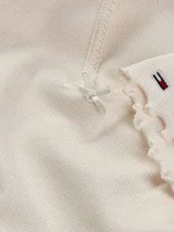 TJW SLIM VNECK GMD RIB SS ancient white