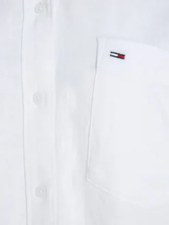 TJW SP OVR LINEN SHIRT white