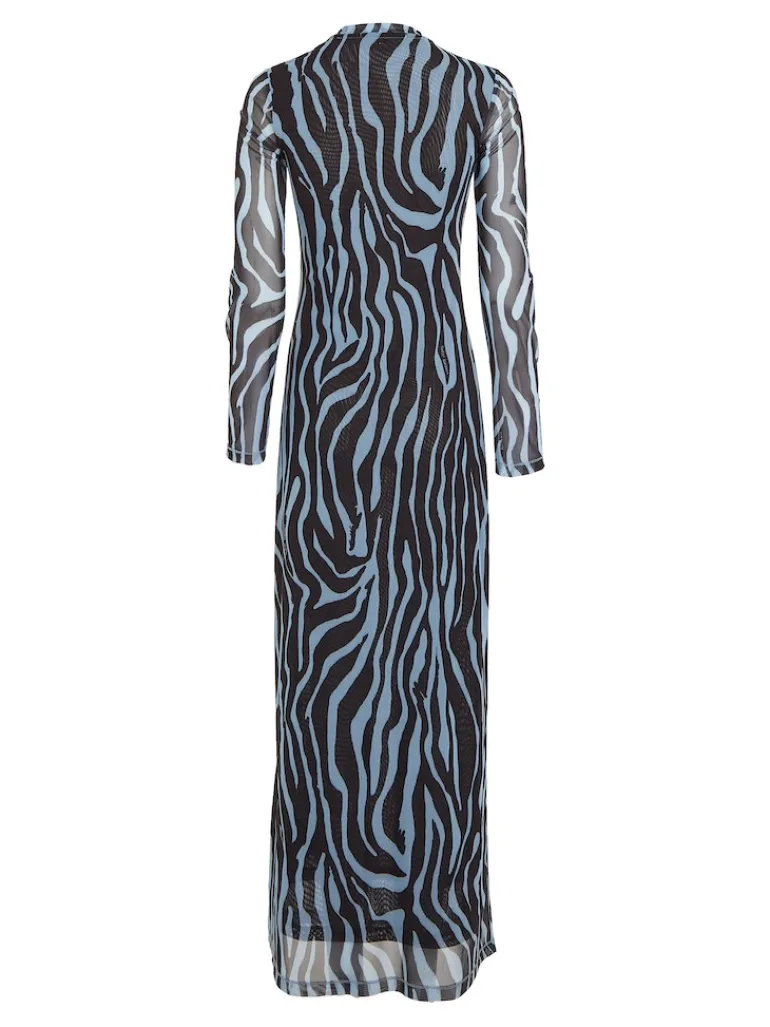 TJW ZEBRA MAXI KNIT DRESS zebra aop