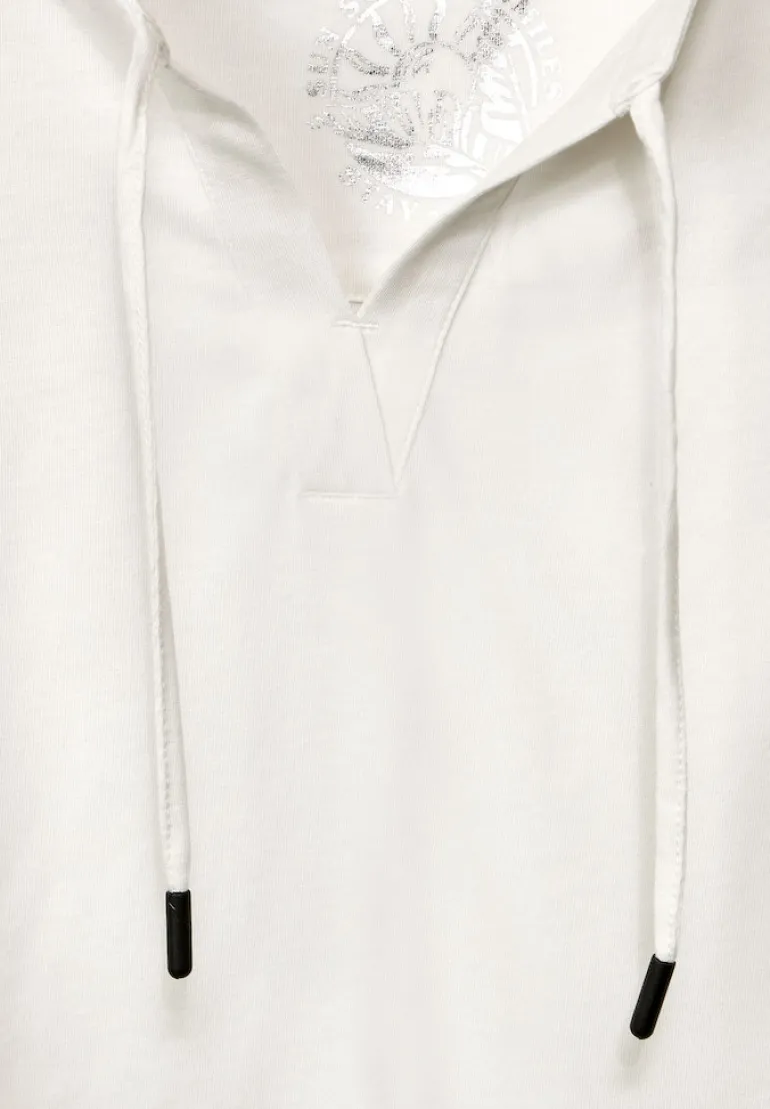 Top mit Stickereidetail vanilla white
