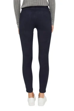 Treggings in Veloursleder-Optik navy