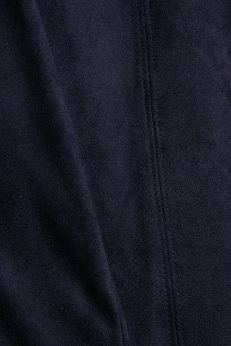 Treggings in Veloursleder-Optik navy